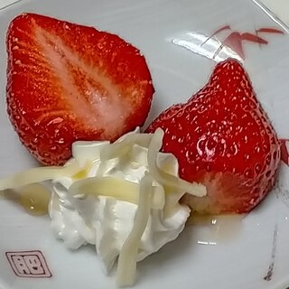 母の日♪いちごのホイップ添え＊チーズでありがとう♡